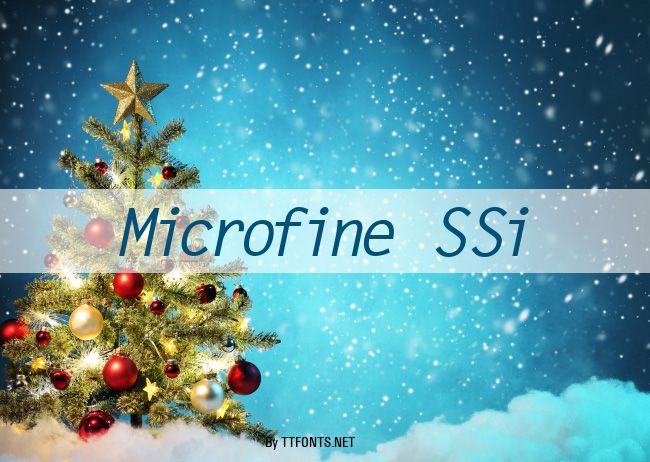 Microfine SSi example